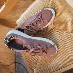 Joie Suede‎d Sneakers W Leopard Accent 39